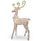 60" Crystal Standing Reindeer Decoration, Clear Mini Incandescent Lights
